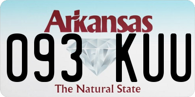 AR license plate 093KUU