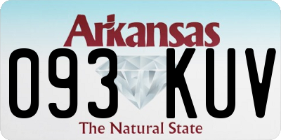 AR license plate 093KUV