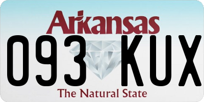 AR license plate 093KUX