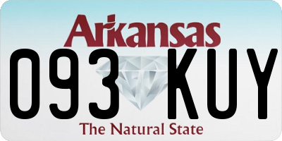 AR license plate 093KUY