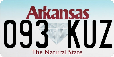 AR license plate 093KUZ