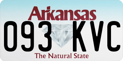 AR license plate 093KVC