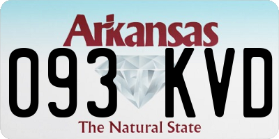 AR license plate 093KVD