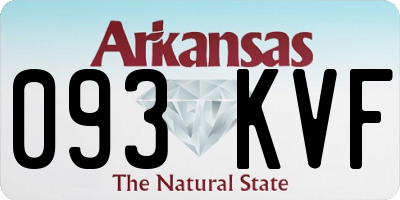 AR license plate 093KVF