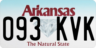 AR license plate 093KVK