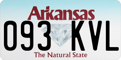 AR license plate 093KVL