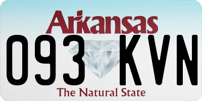 AR license plate 093KVN