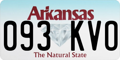 AR license plate 093KVO