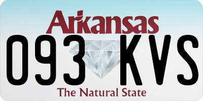 AR license plate 093KVS