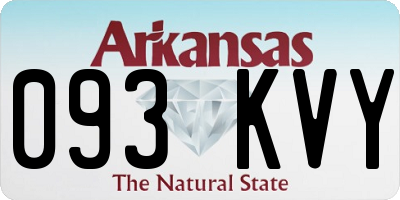 AR license plate 093KVY