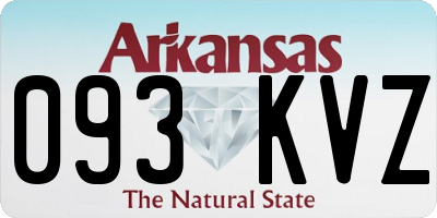 AR license plate 093KVZ