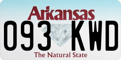 AR license plate 093KWD