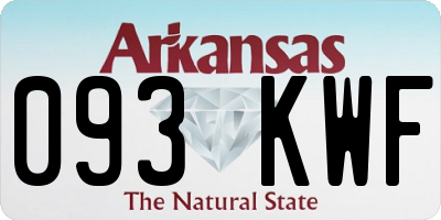 AR license plate 093KWF