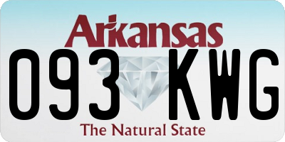AR license plate 093KWG