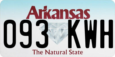 AR license plate 093KWH