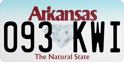 AR license plate 093KWI