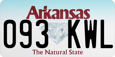 AR license plate 093KWL