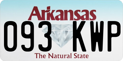 AR license plate 093KWP