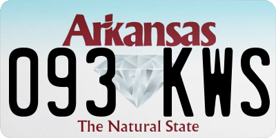 AR license plate 093KWS