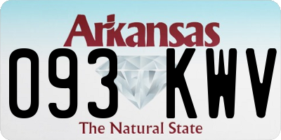 AR license plate 093KWV