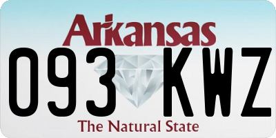AR license plate 093KWZ