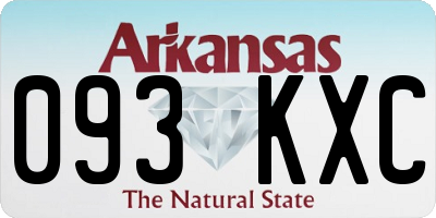 AR license plate 093KXC