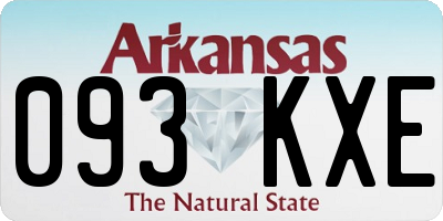 AR license plate 093KXE