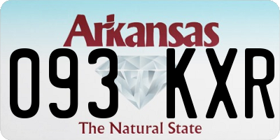 AR license plate 093KXR