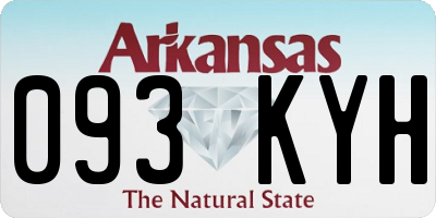 AR license plate 093KYH
