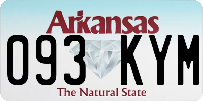 AR license plate 093KYM