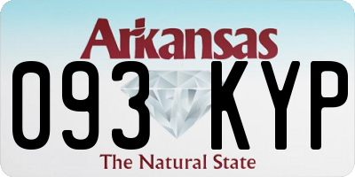 AR license plate 093KYP