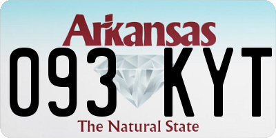 AR license plate 093KYT
