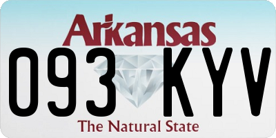 AR license plate 093KYV