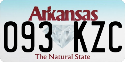 AR license plate 093KZC