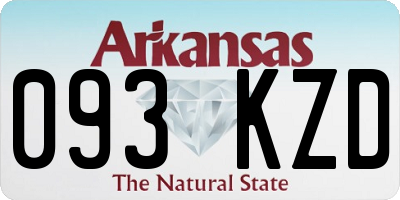 AR license plate 093KZD