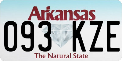 AR license plate 093KZE