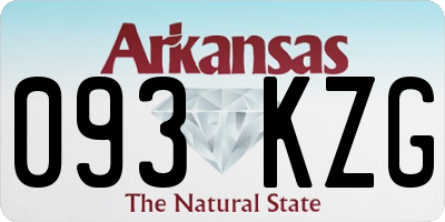 AR license plate 093KZG