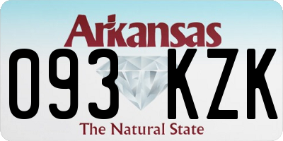 AR license plate 093KZK