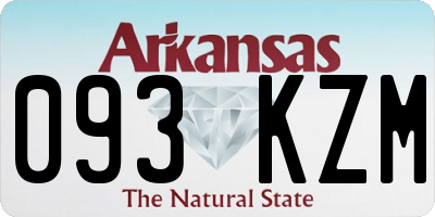 AR license plate 093KZM