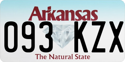 AR license plate 093KZX