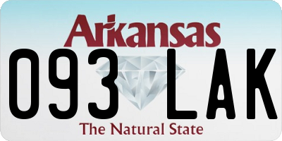 AR license plate 093LAK