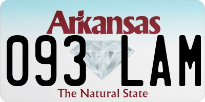 AR license plate 093LAM
