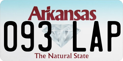 AR license plate 093LAP