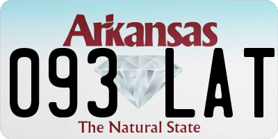 AR license plate 093LAT