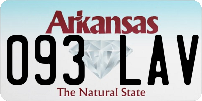 AR license plate 093LAV