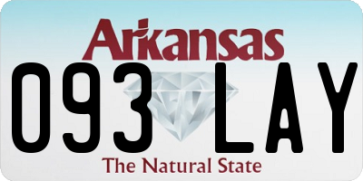 AR license plate 093LAY