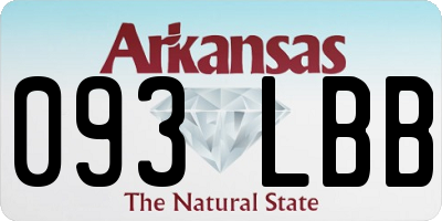 AR license plate 093LBB