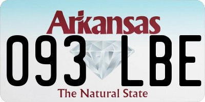 AR license plate 093LBE
