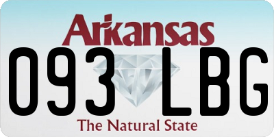 AR license plate 093LBG