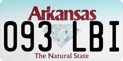 AR license plate 093LBI